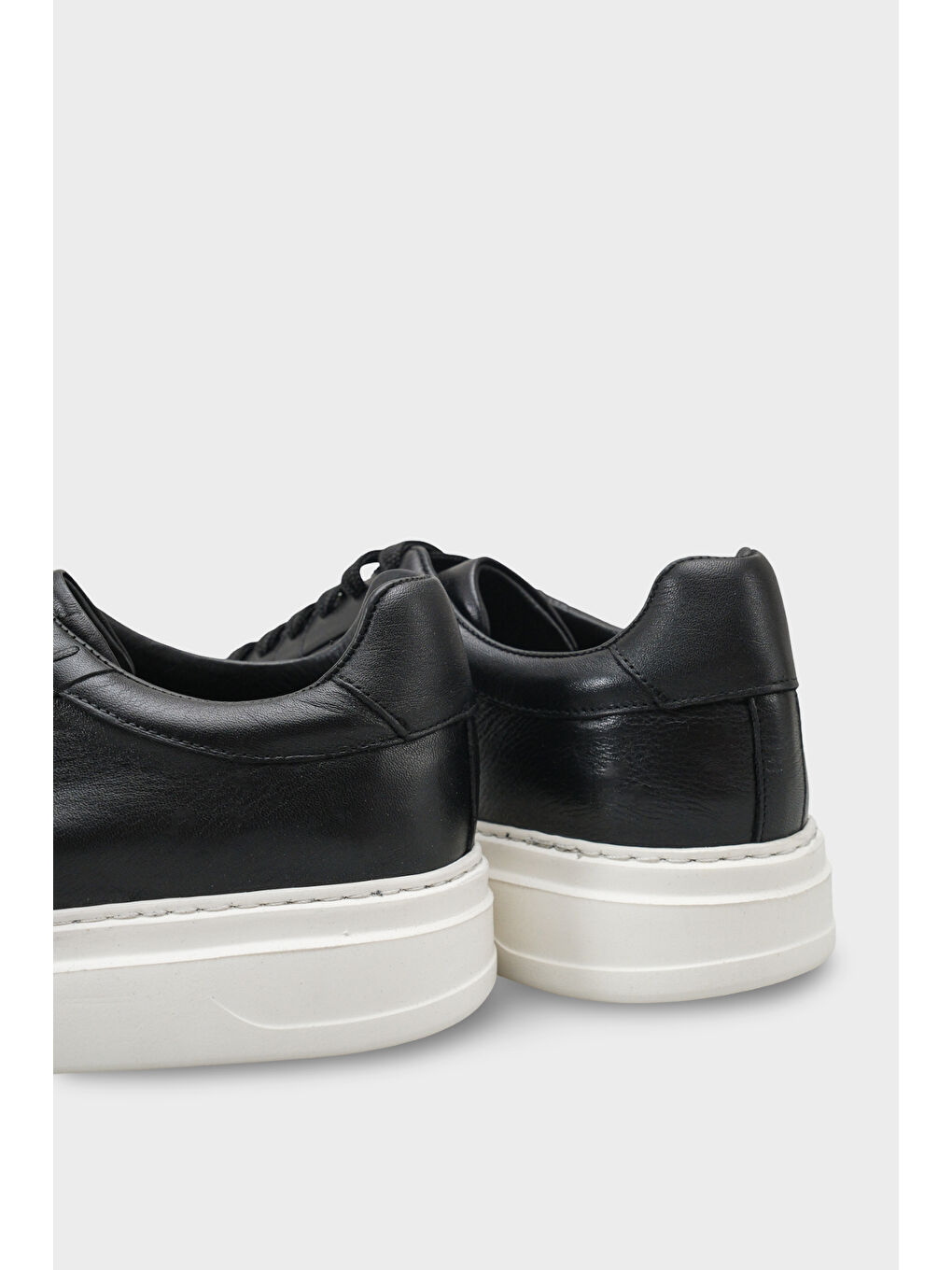 Siyah Bernardo Hakiki Deri Erkek Günlük Spor Ayakkabı Sneaker-3