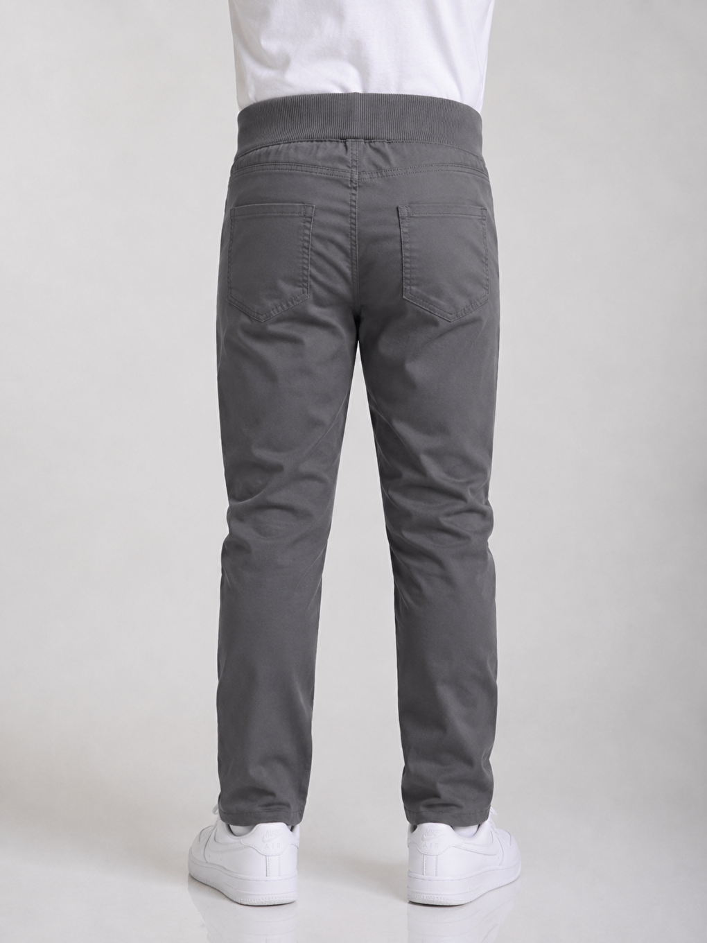 Gri Erkek Çocuk Okul Pantolonu Unisex-3