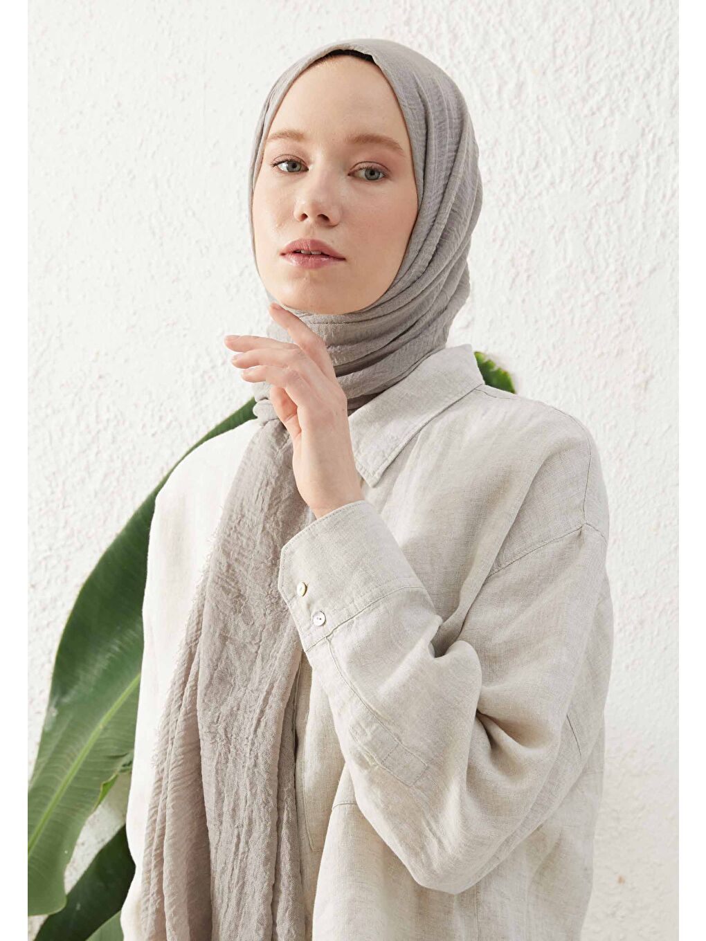 Gri Bürümcük Şal Gumus