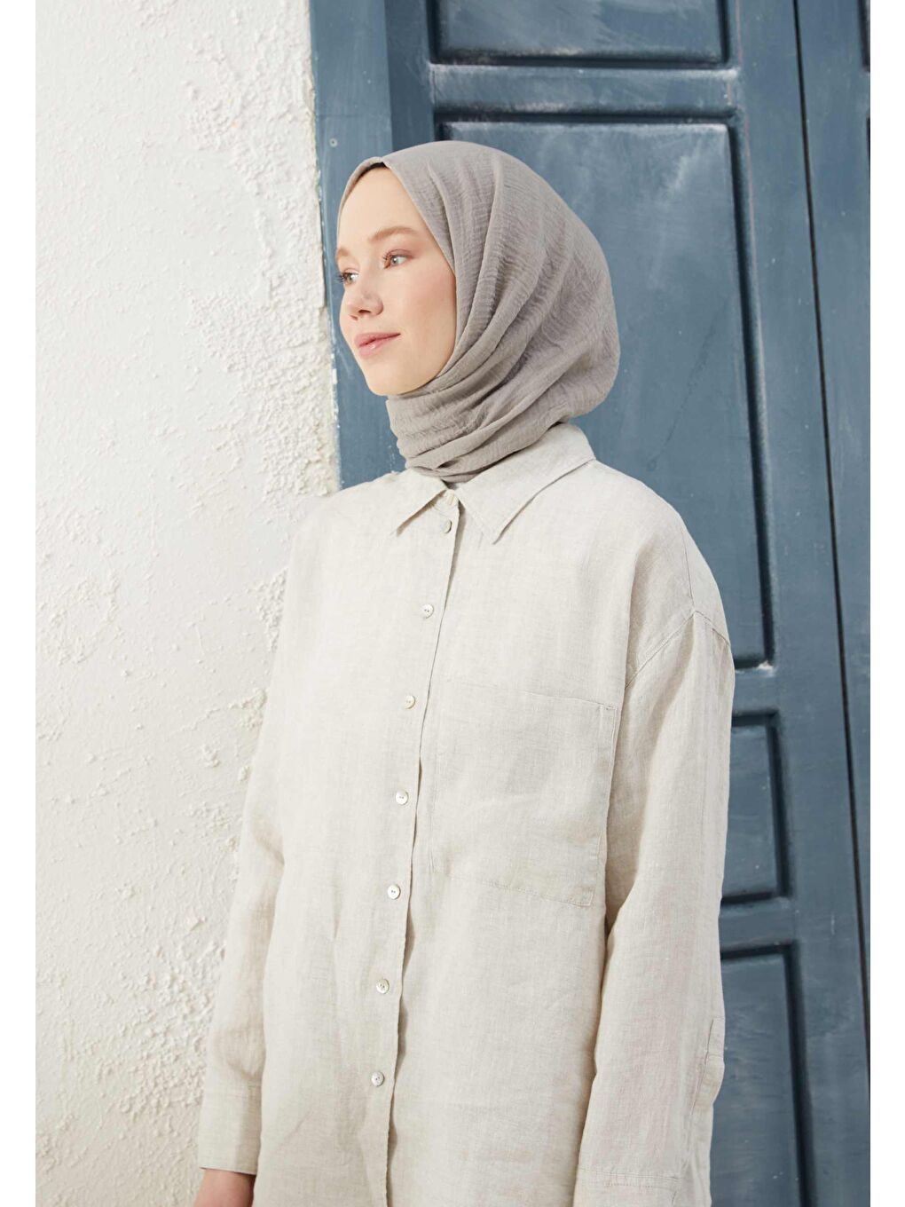 Gri Bürümcük Şal Gumus-3