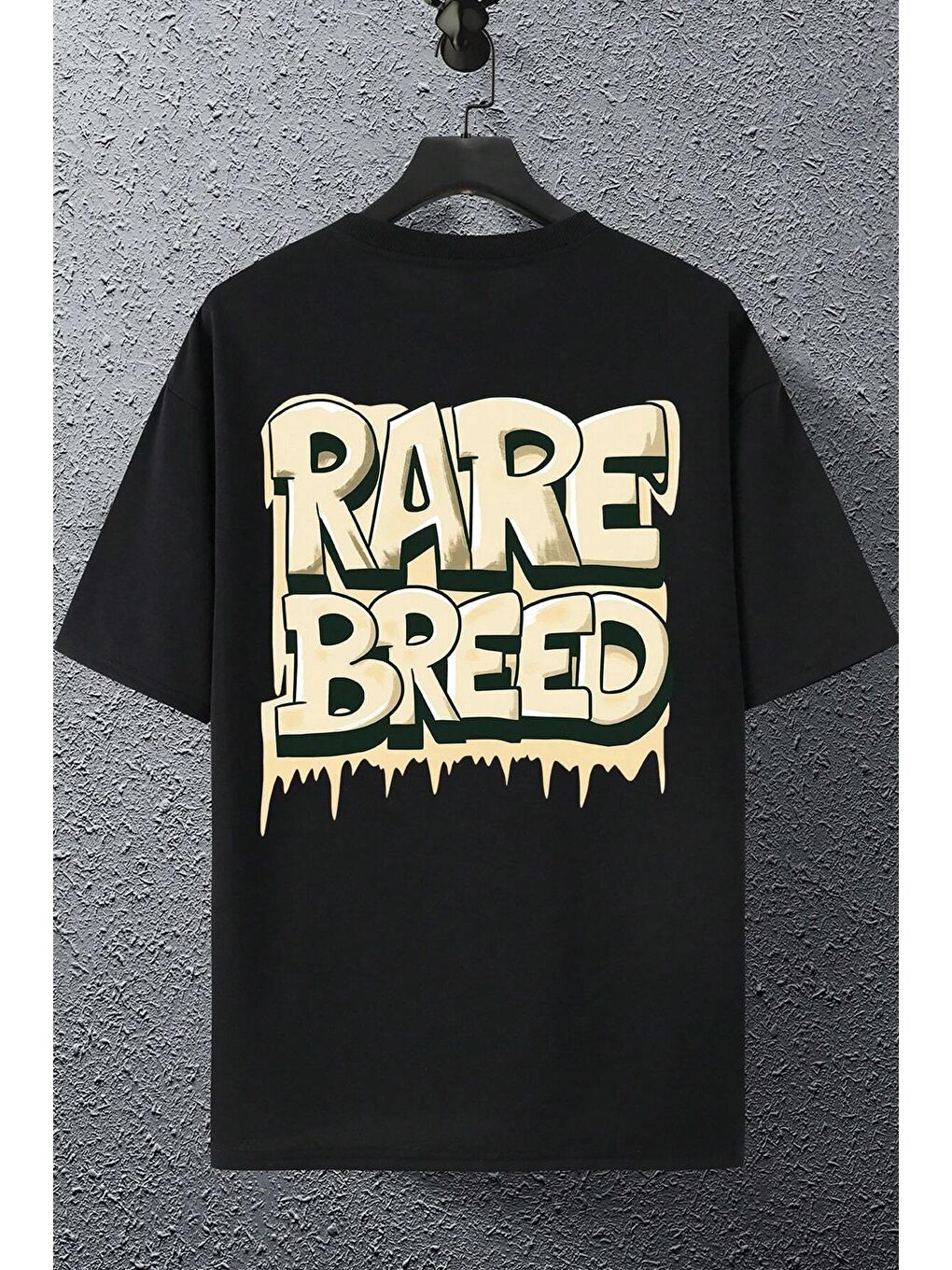 uyguntarz Siyah Rare Breed Baskılı Tasarım Tshirt