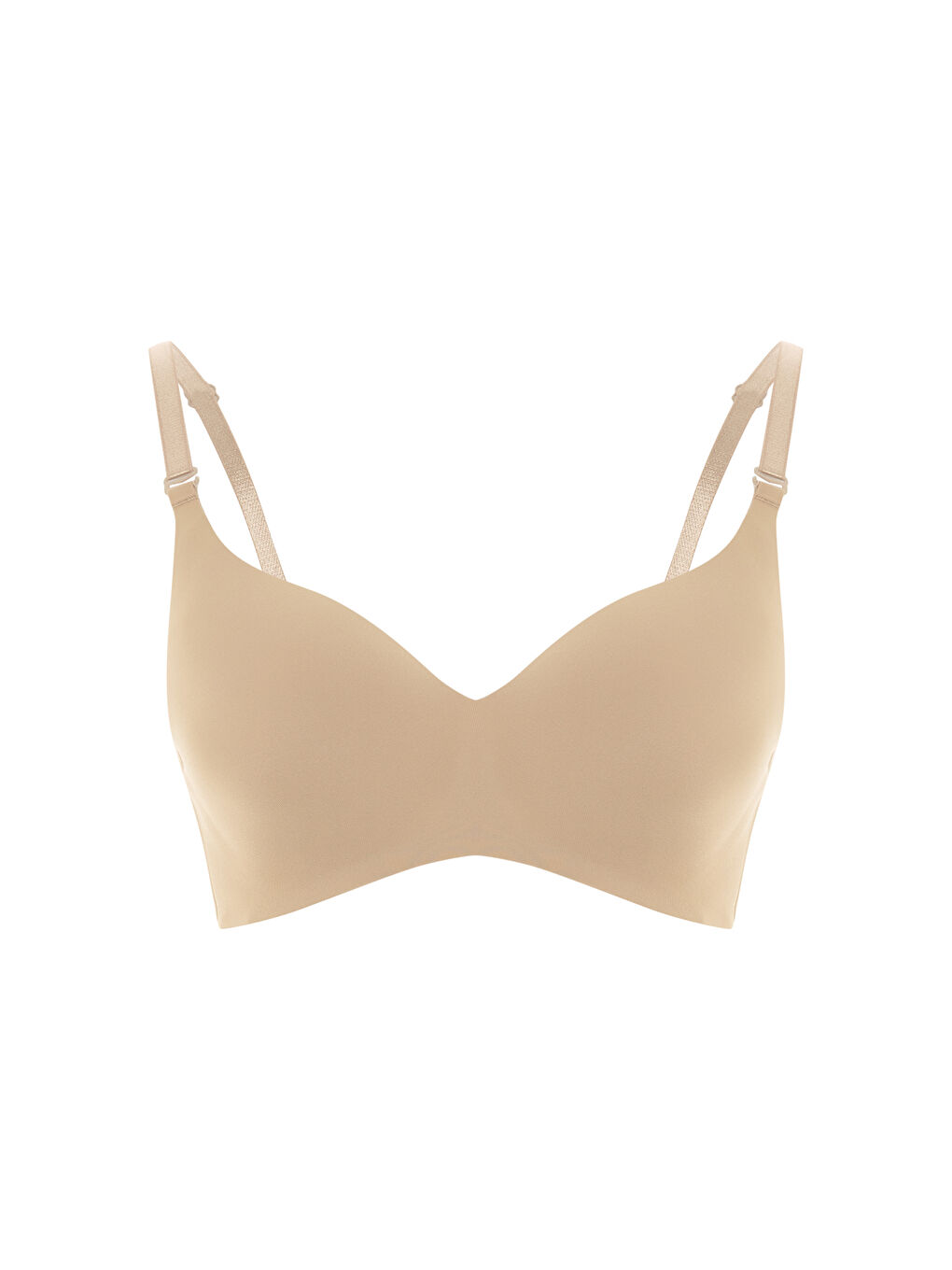 Bej Lazer Kesim Balensiz Şekillendirici Sütyen – İz Yapmaz Konfor Serisi