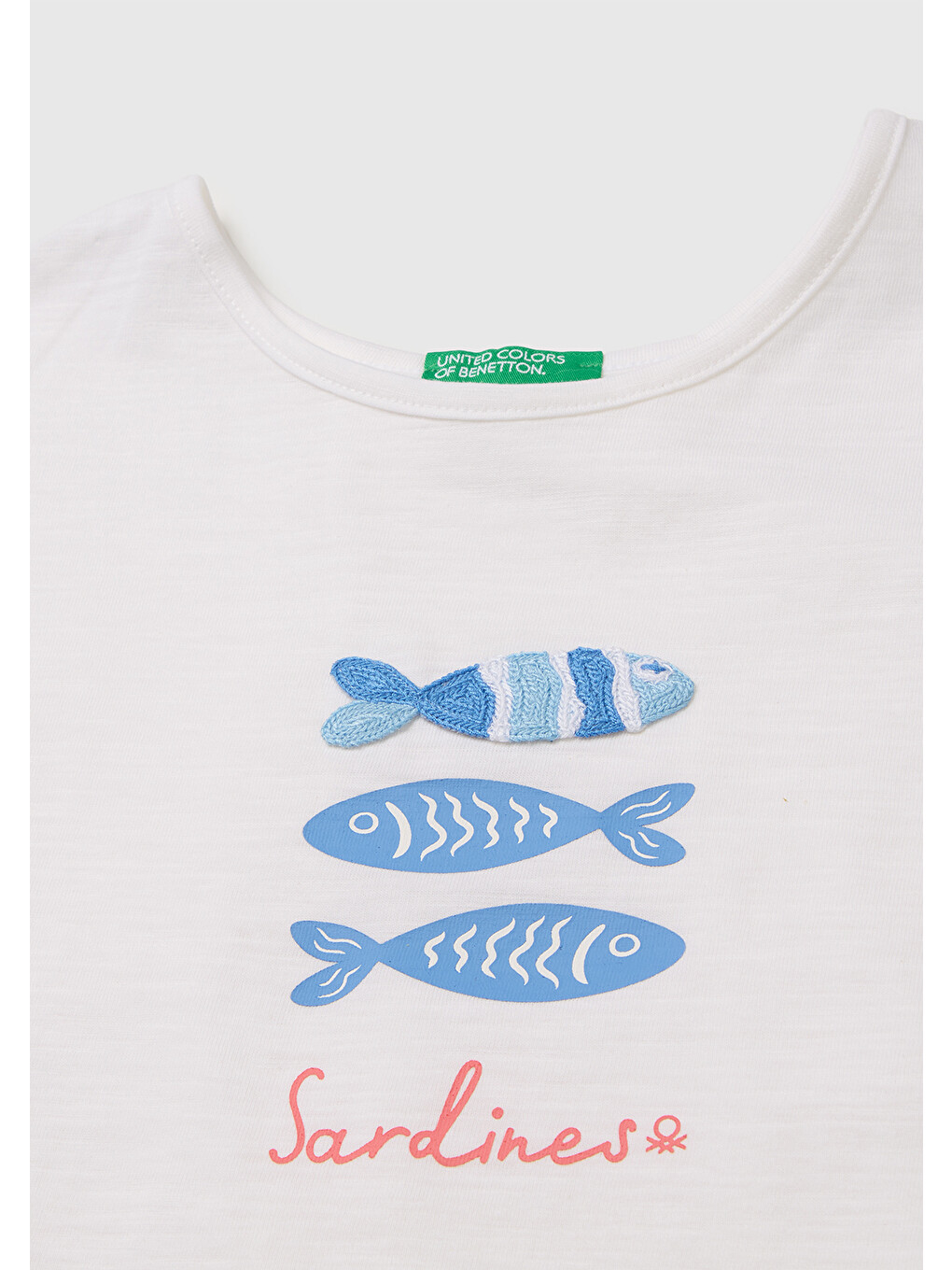 Kız Bebek Beyaz Arkası Fiyonk Detaylı Kimono Kollu T-Shirt-2