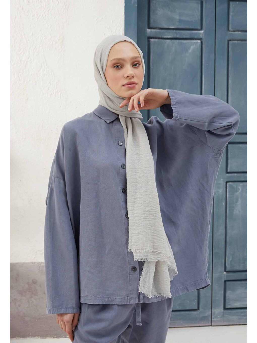 Bej Bürümcük Şal Vanilya-3