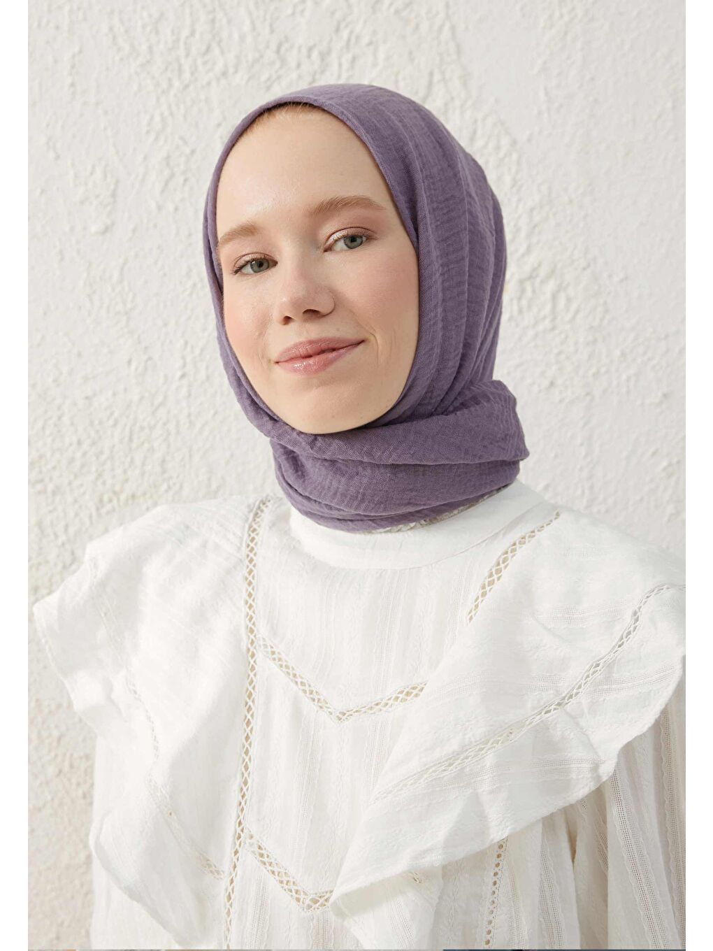 Lila Bürümcük Şal Lavanta-1