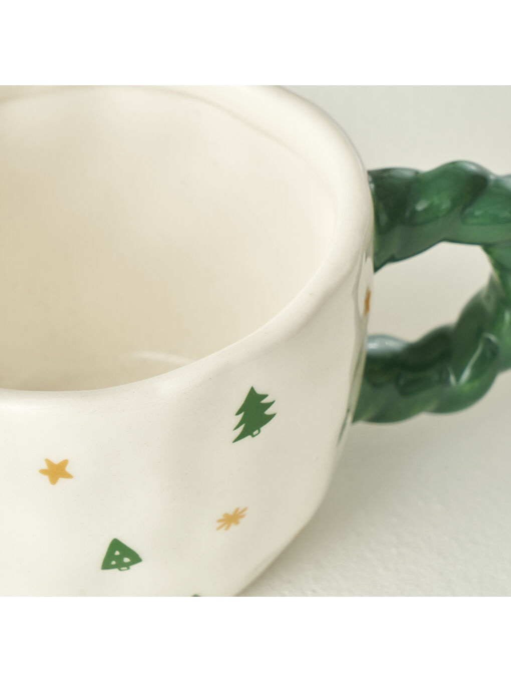 Jolly Yılbaşı Stoneware Kupa Yeşil (290 cc)-1