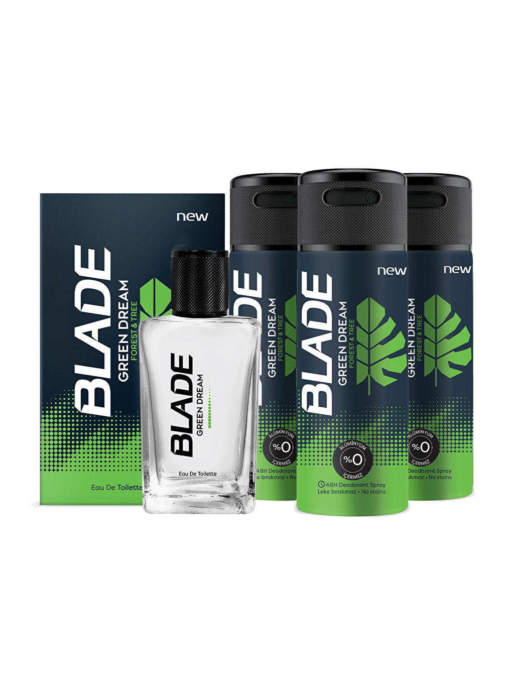 Blade Green Dream Edt Parfüm 70 ml & Deodorant 3x150 ml