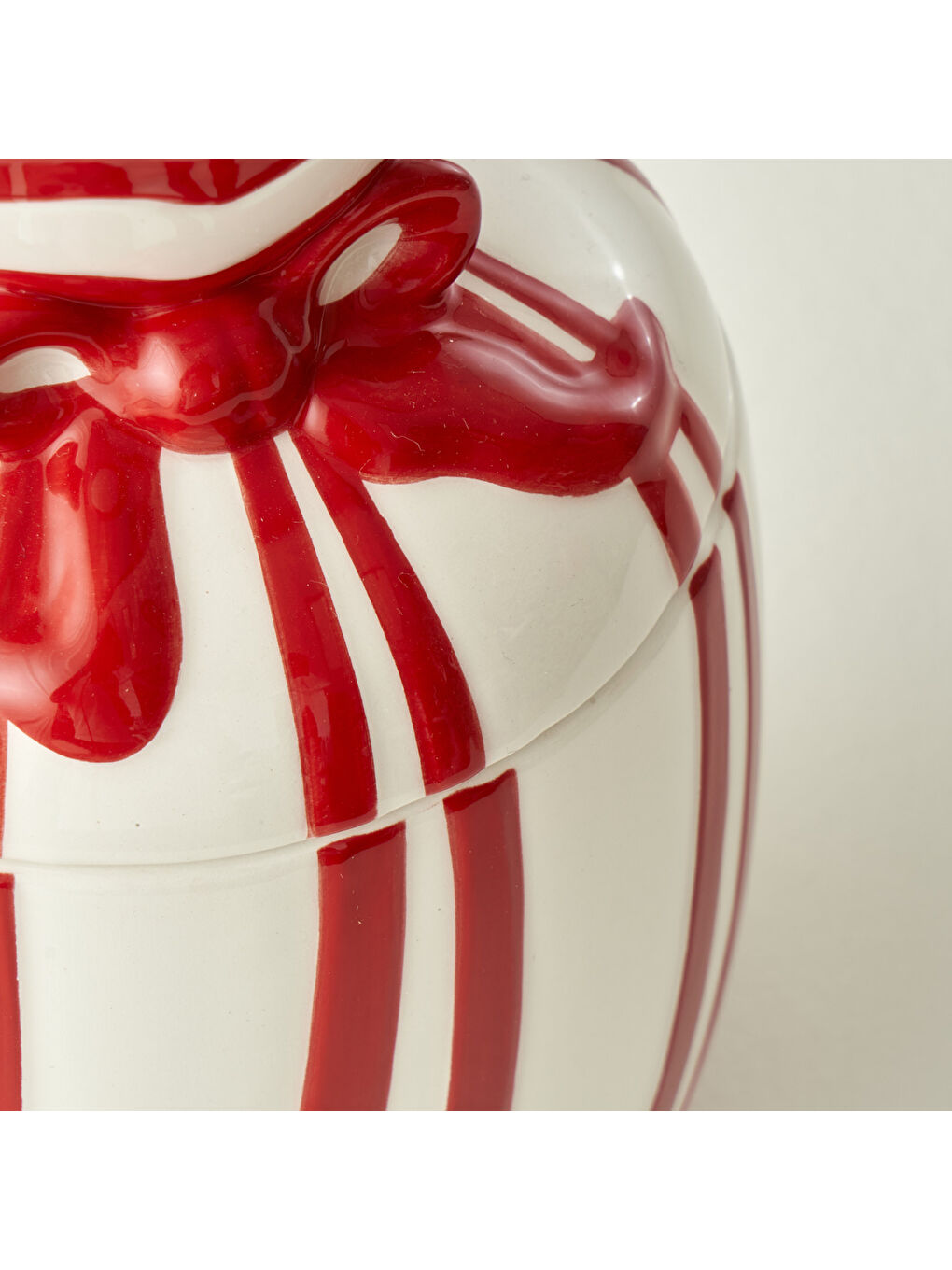 Merry Yılbaşı Seramik Kavanoz Kırmızı (860 cc)-1