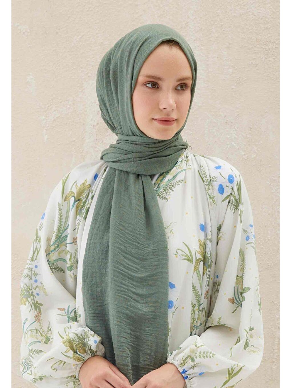 Bürümcük Şal Çağla Yeşili-1