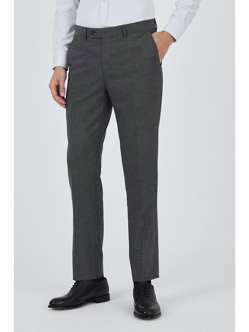 Siyah Esnek Yandan Cepli Comfort Fit Classic Pantolon 1003250151-2