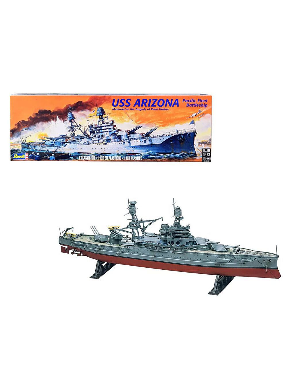 Revell Renksiz Maket Model Kit Gemi USS Arizona Battleship 10302