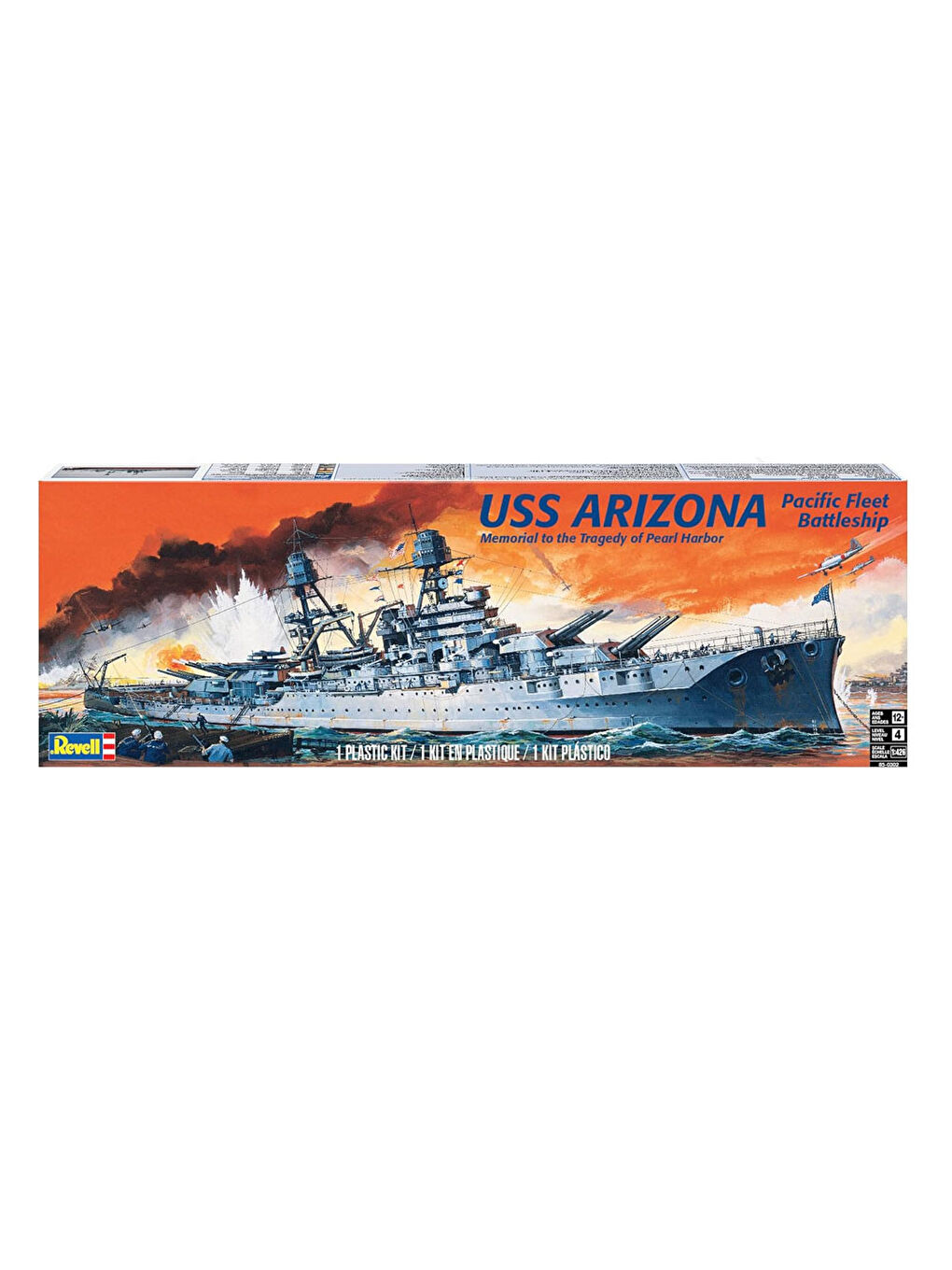 Revell Renksiz Maket Model Kit Gemi USS Arizona Battleship 10302 - 3