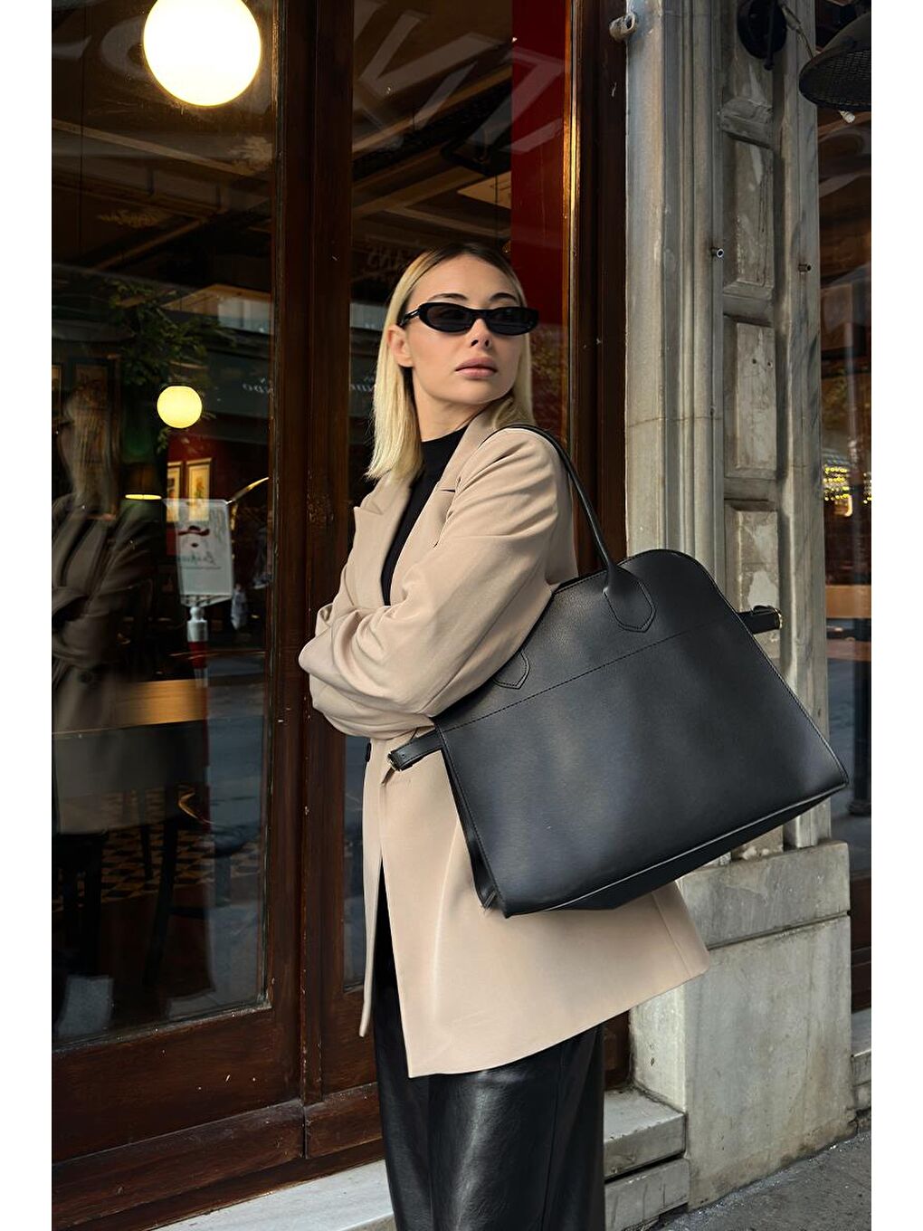 Piedra Omuz Çantası  Siyah-9