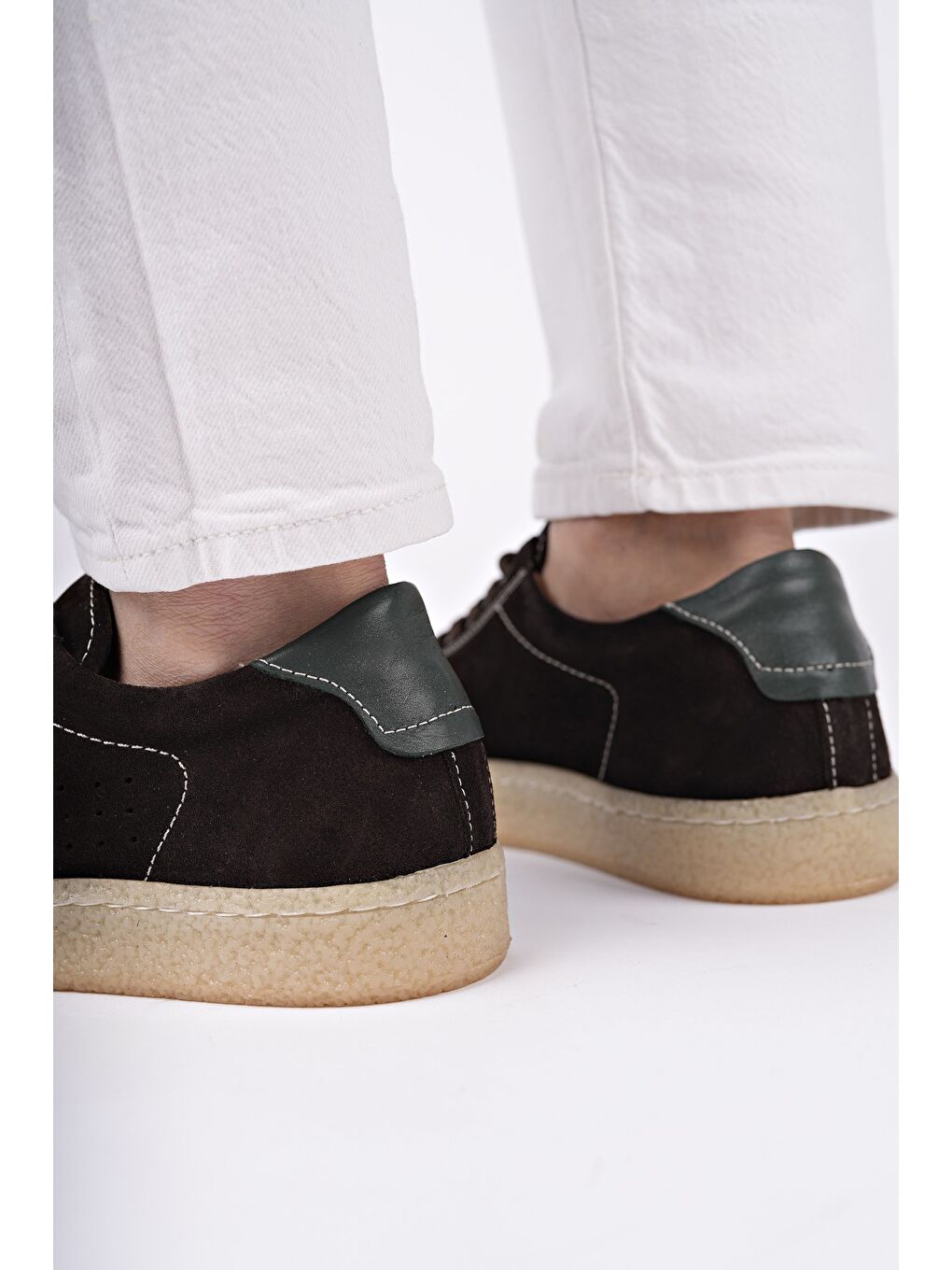 Kahverengi MİDWAY Bağcıklı Hakiki Deri Erkek Günlük Sneaker Spor Ayakkabı-7