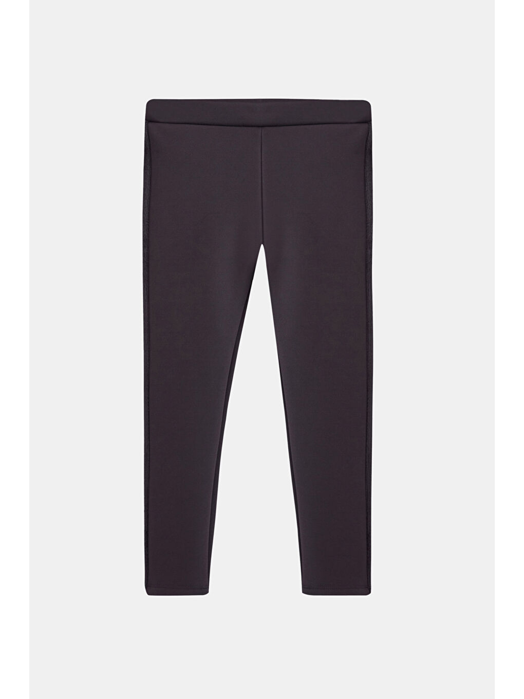 Antrasit Kız Çocuk İçi Pelüş Yan Panel Tüylü Extra Kalın Kışlık Tayt