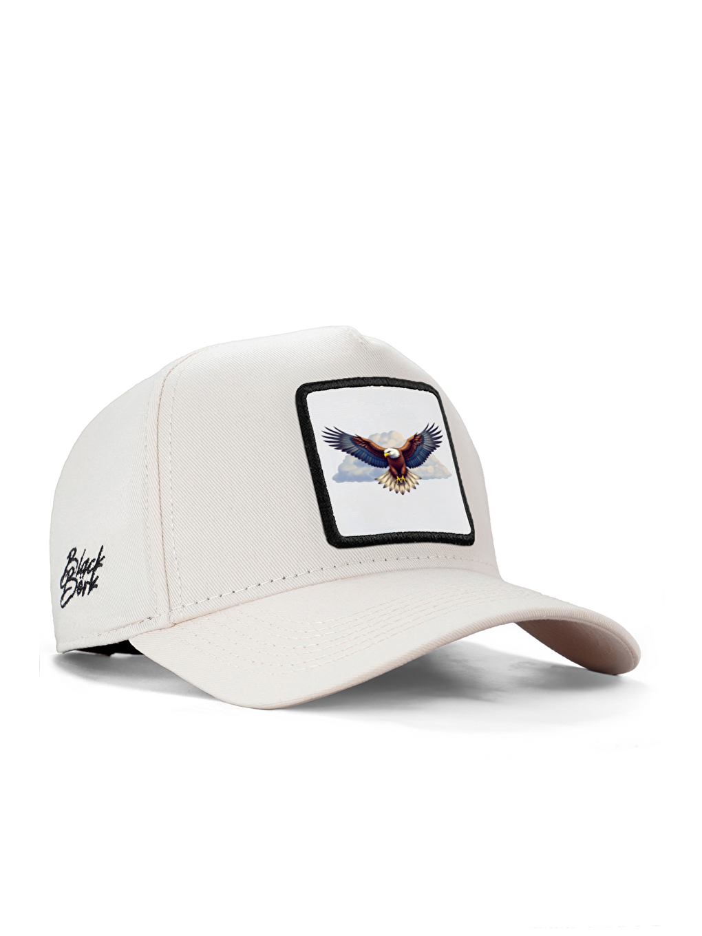 Kartal Logolu Bej Beyzbol Premium Şapka