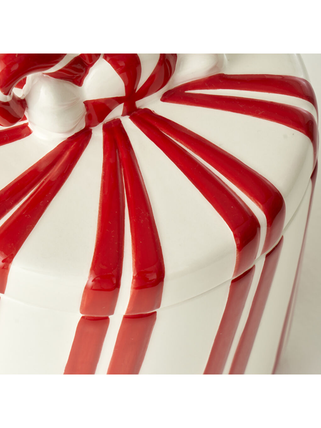 Merry Yılbaşı Seramik Kavanoz Kırmızı (960 cc)-1