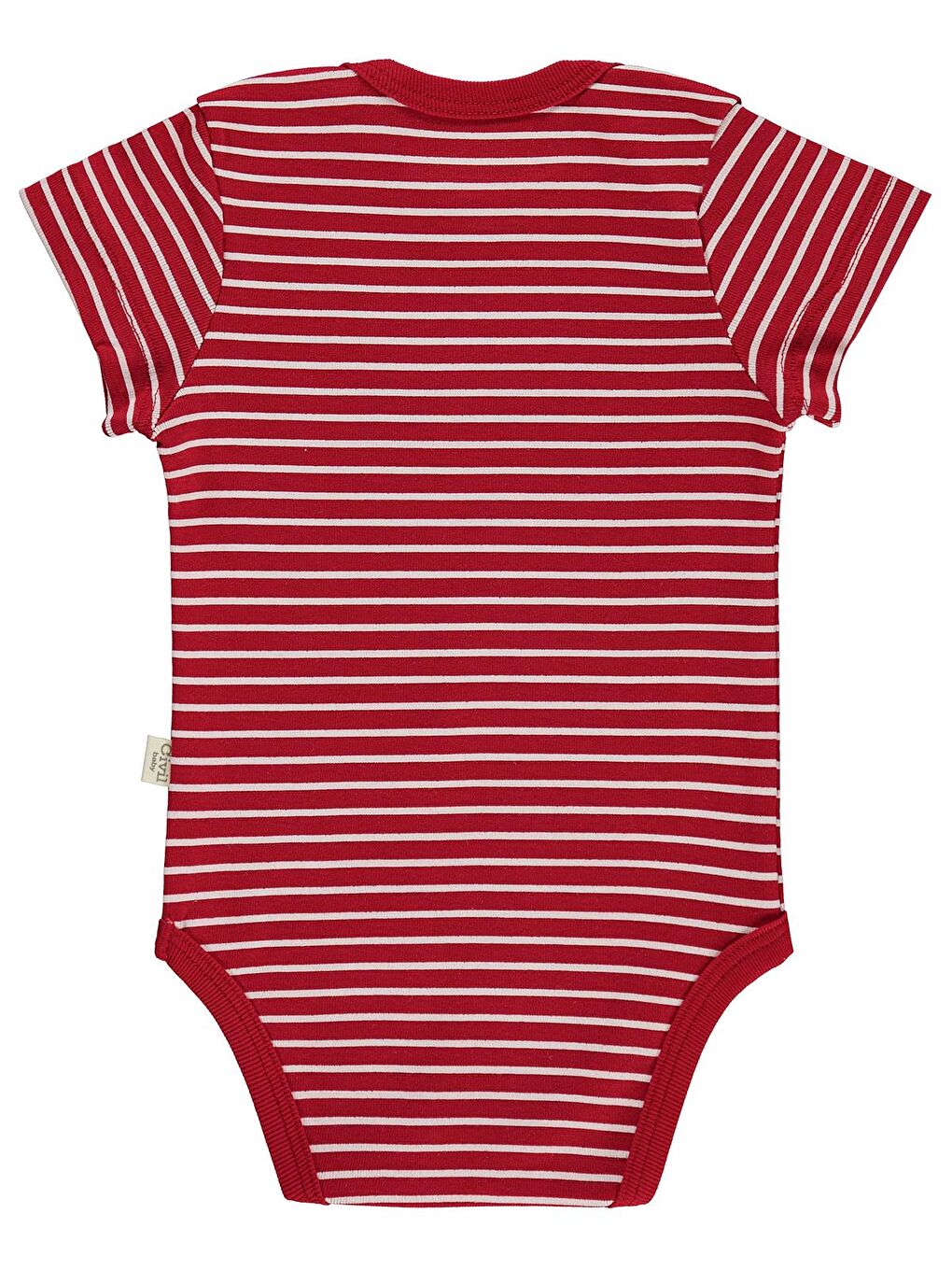 Baby Araç Baskılı Çizgi Empirmeli 5 Li 0-36 Ay Çıtçıtlı Badi - Kırmızı 2-3 Yaş-10