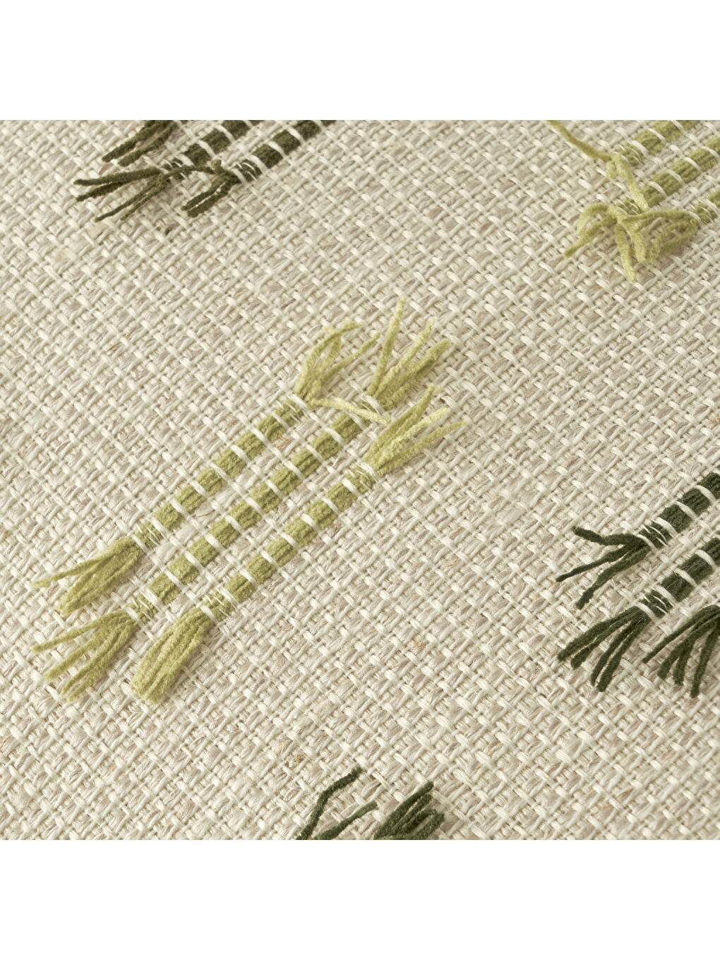 Stich Dekoratif Kırlent Kılıfı Yeşil (35x50 cm)-1