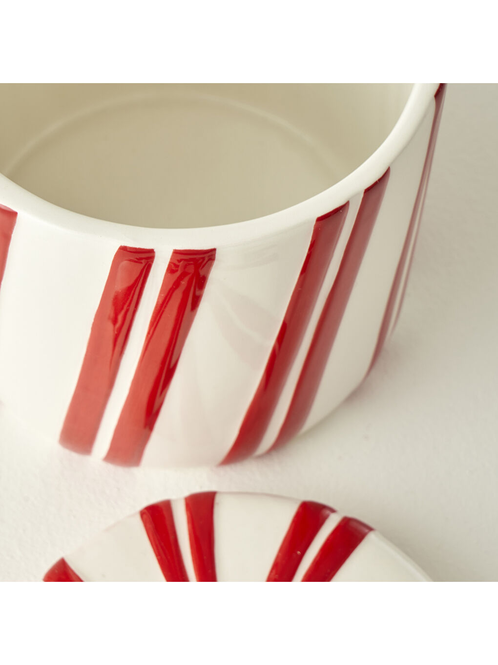 Merry Yılbaşı Seramik Kavanoz Kırmızı (960 cc)-2