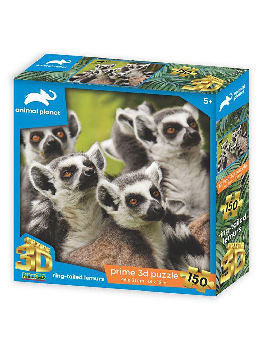 Prime 3D Karışık Lemurlar 150 Parça Puzzle 10895