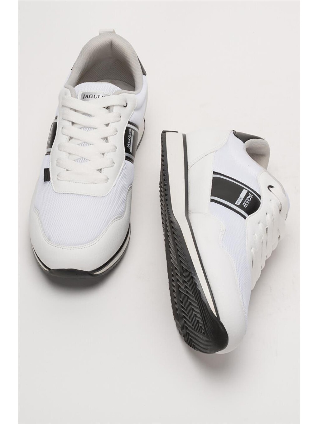 Erkek Günlük Sneaker Spor Ayakkabı Beyaz - Sİyah-6