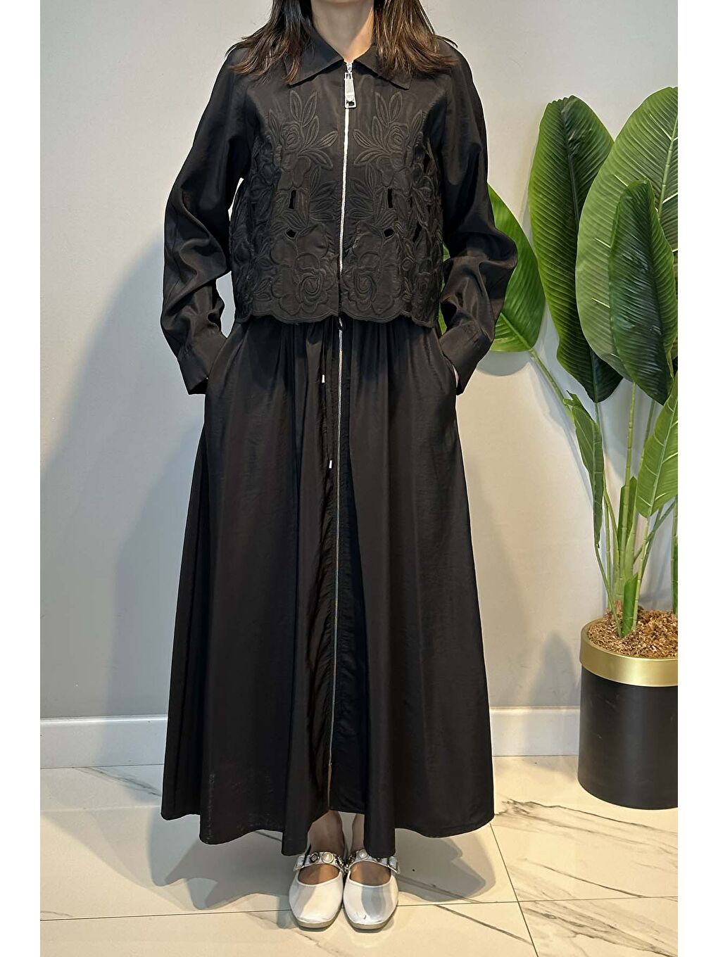 Missemramiss Grace Cut Elbise 5195 Siyah-3