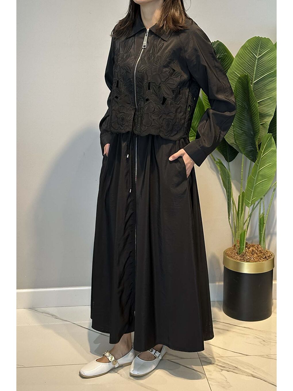 Missemramiss Grace Cut Elbise 5195 Siyah-4