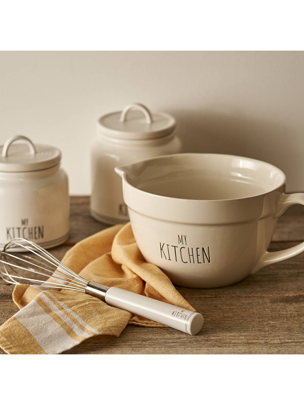 My Kitchen Seramik Karıştırma Kasesi Beyaz (1700 cc)-4