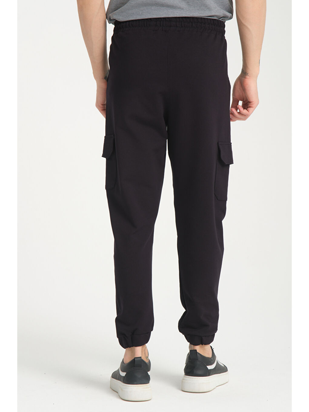 Lacivert Yan Kargo Cepli Kompak Erkek Pantolon 3056-3