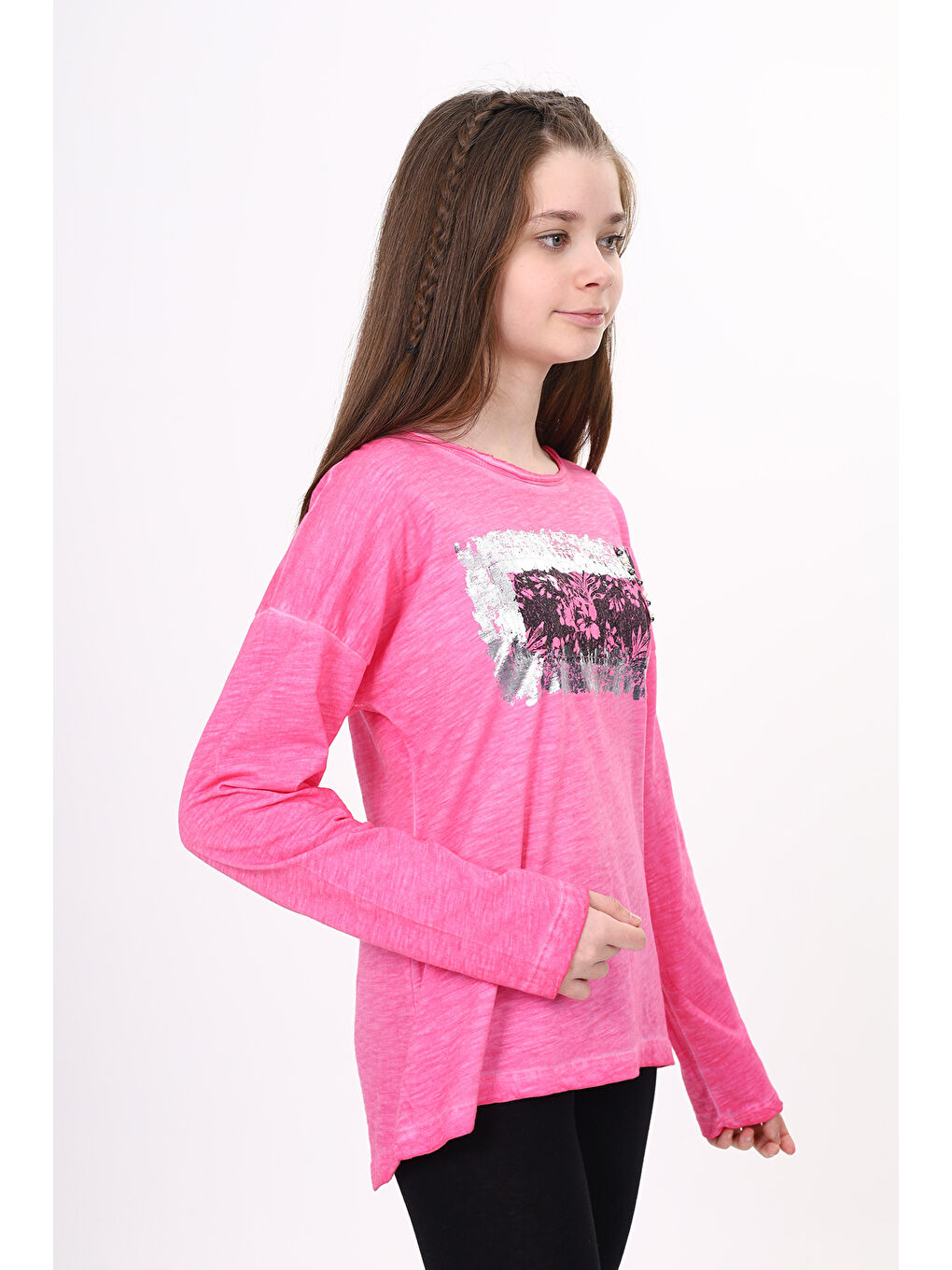 Toontoykids Fuşya Kız Çocuk Sweatshırt - 2