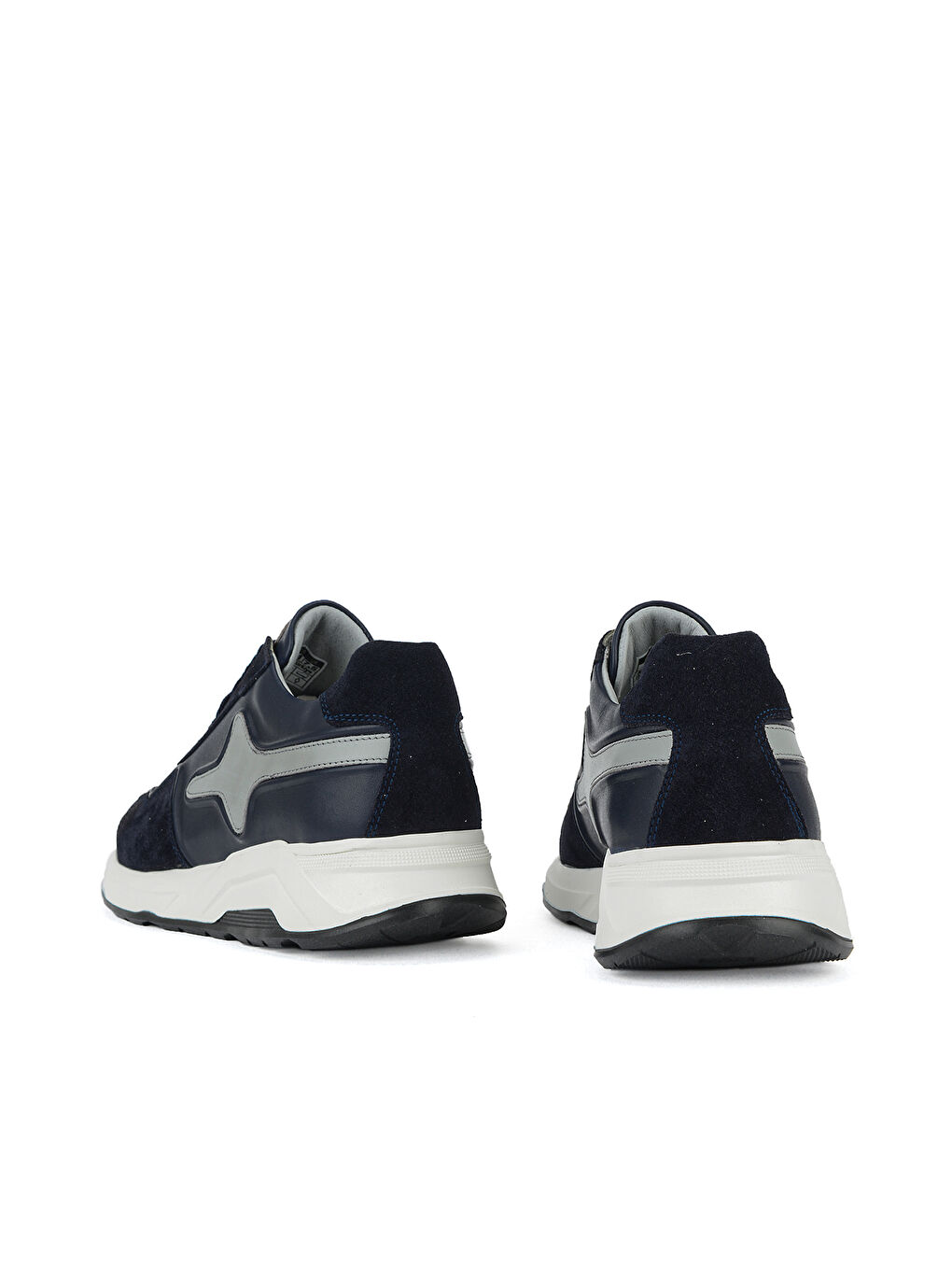 Erkek Hakiki Deri Günlük Sneaker 161983ZSY810 Lacivert-2