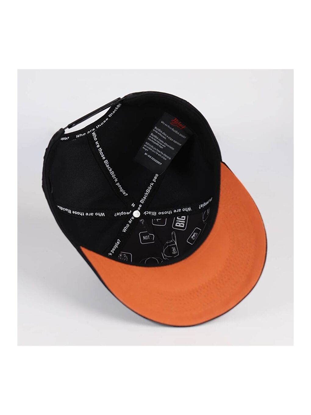 Good Luck Logolu Kiremit-Siyah Hip Hop Şapka-4