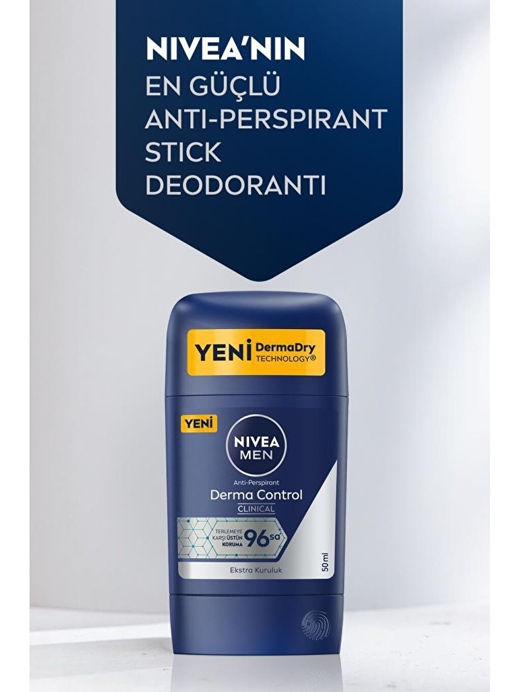 NIVEA MEN Erkek Stick Roll-On  Derma Control Clinical 50 ml 96 saat Üstün Koruma