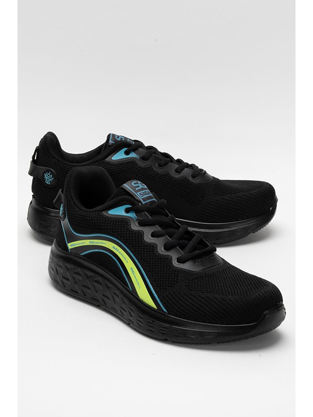 Siyah Erkek Triko Sneaker Rahat Hava Alabilen Kokusuz Spor Ayakkabı Sİyah-1