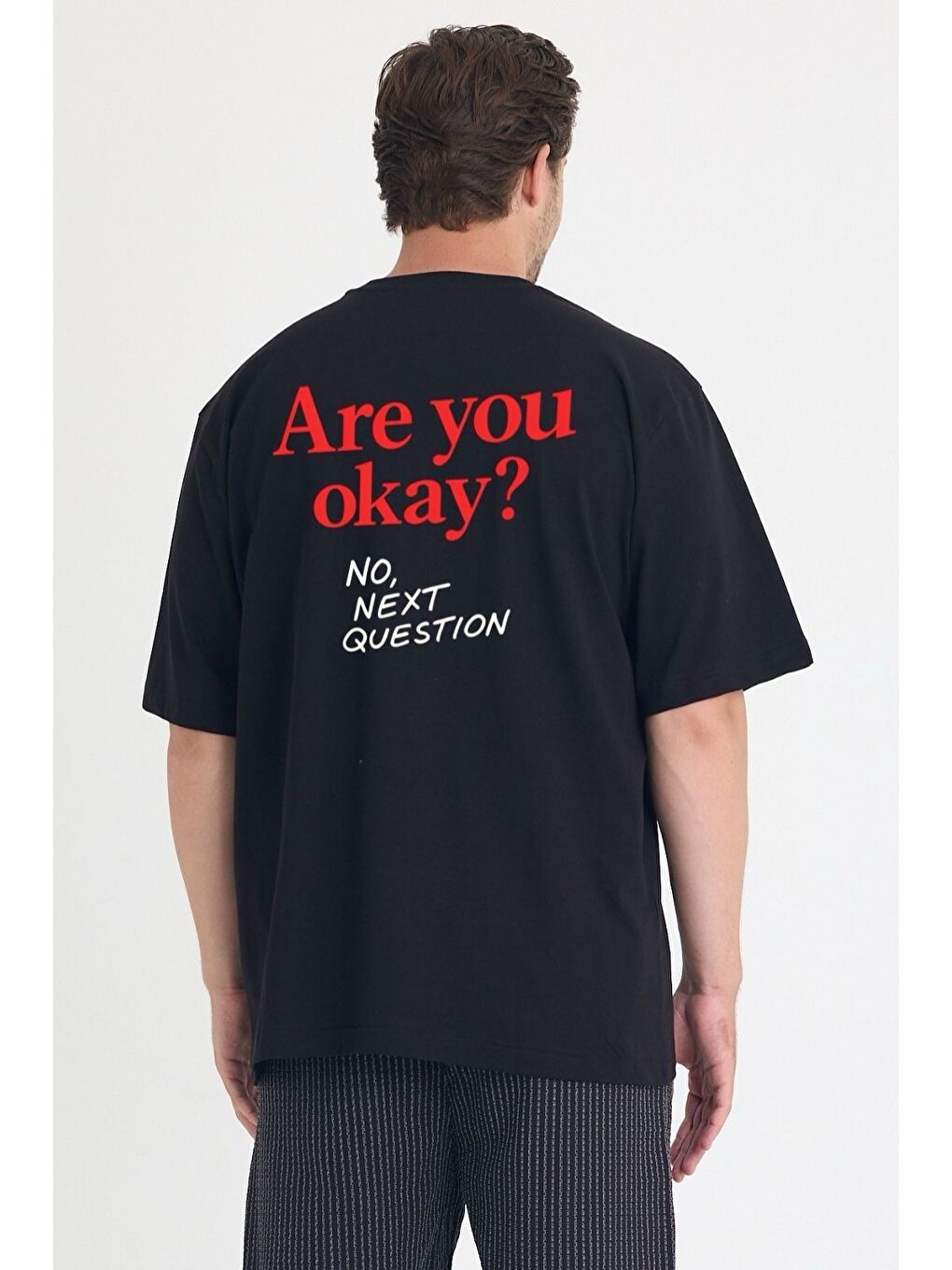 Erkek Relaxed 009 Oversize Siyah T-Shirt