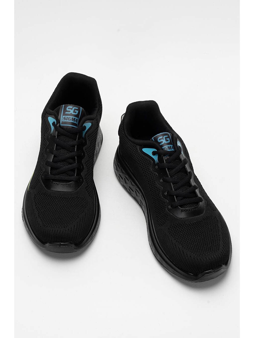 Siyah Erkek Triko Sneaker Rahat Hava Alabilen Kokusuz Spor Ayakkabı Sİyah-5