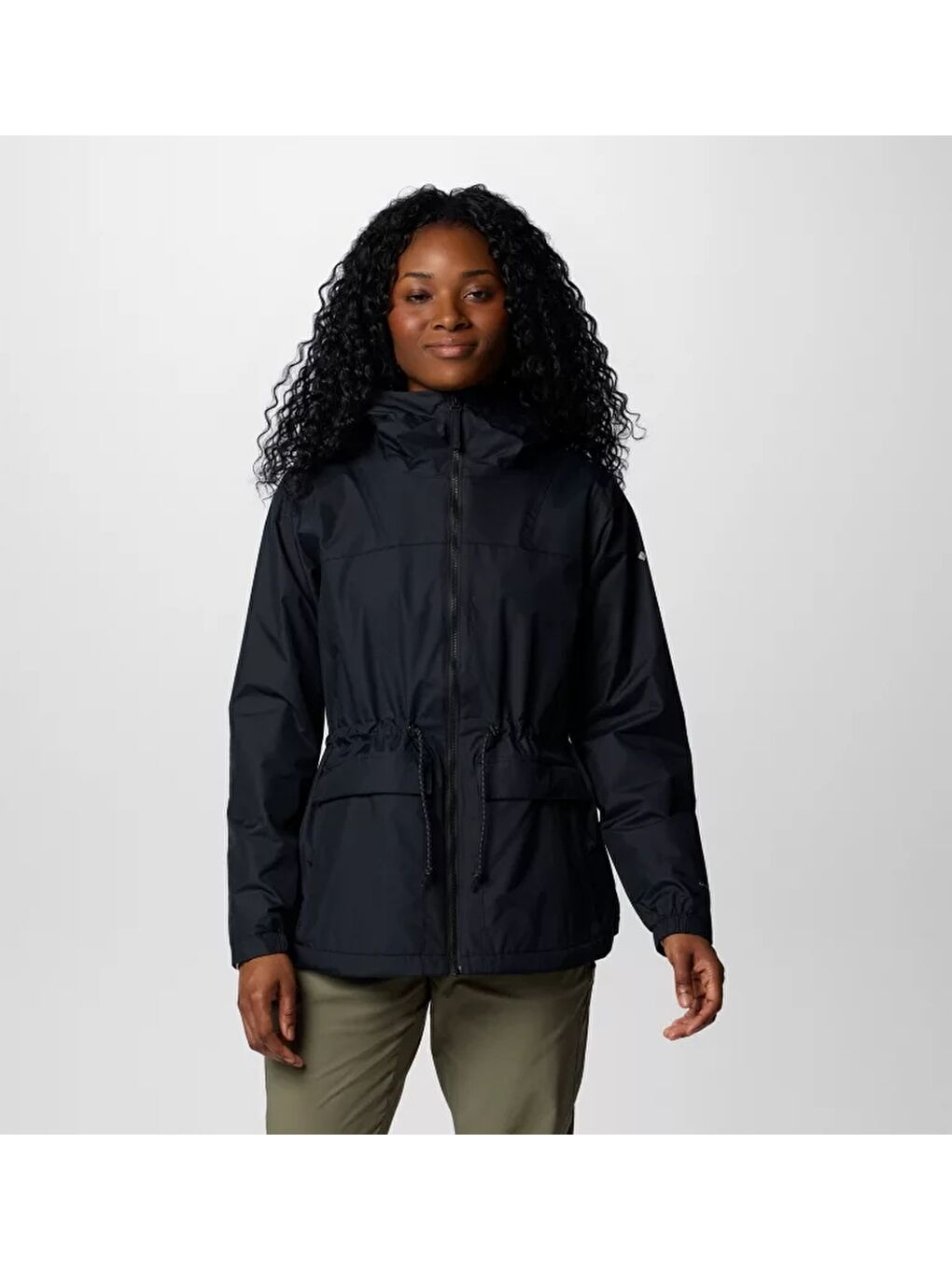 Columbia Siyah Sweet Creek™ II Lined Rain Jacket Kadın Outdoor Mont