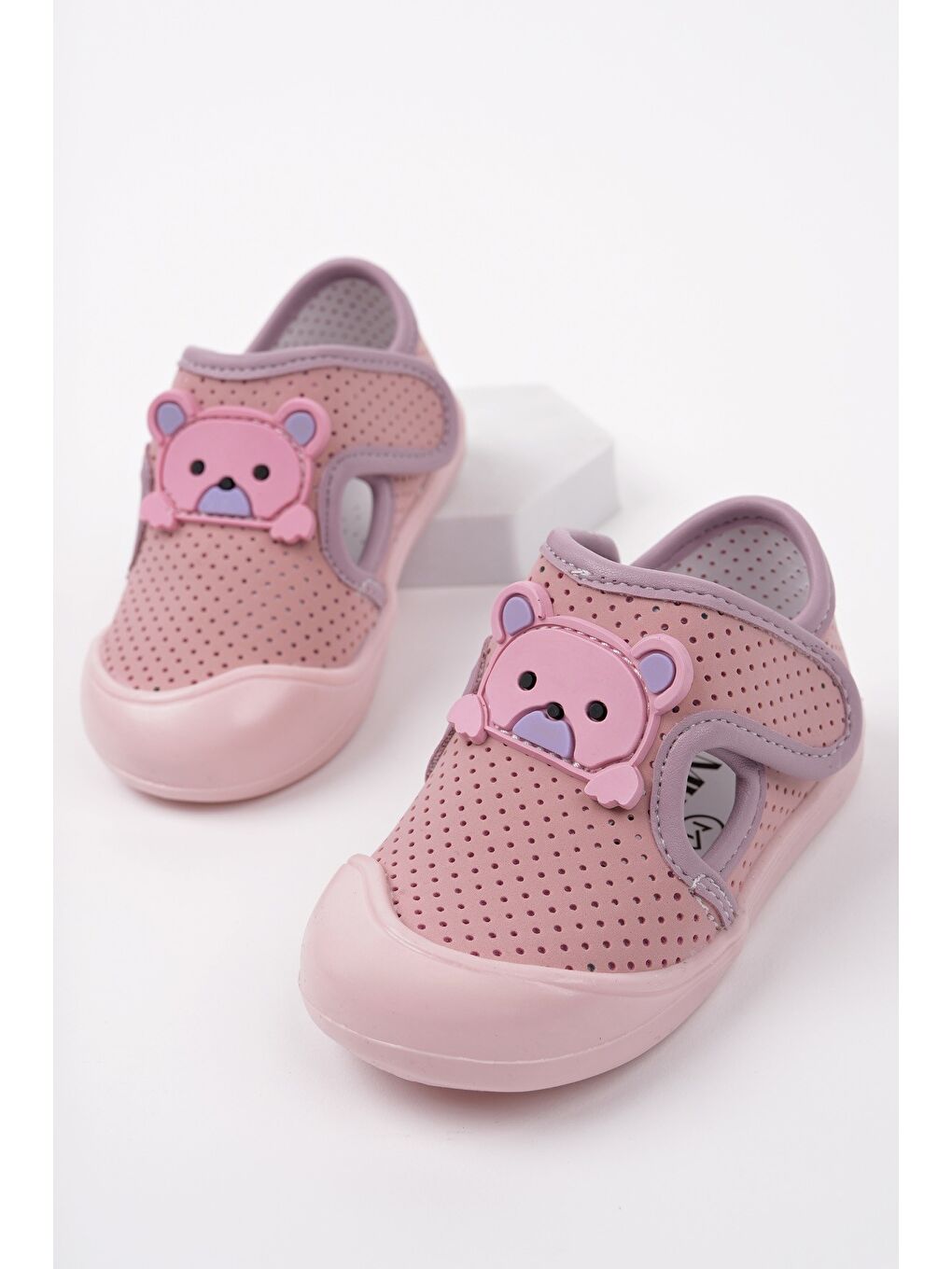 Pembe SCOT Cırtlı Ayıcıklı Günlük İlk Adım Bebek Spor Ayakkabı