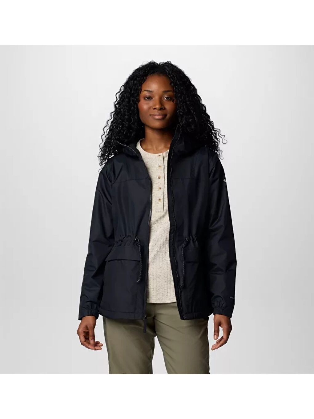 Columbia Siyah Sweet Creek™ II Lined Rain Jacket Kadın Outdoor Mont - 4