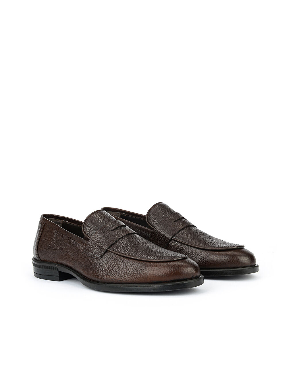 Kahverengi Erkek Hakiki Deri Ayakkabı 161986Z4075 Kahve-1