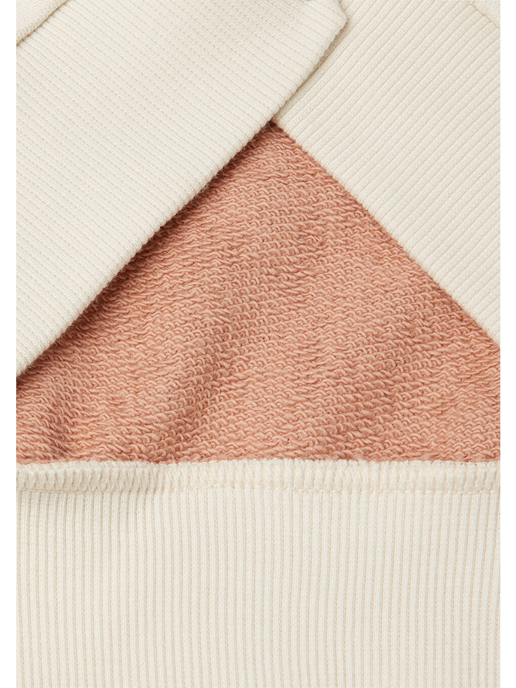 Kız Çocuk Bej Mix Simli Benetton Logo Baskılı Bisiklet Yaka Sweatshirt-2