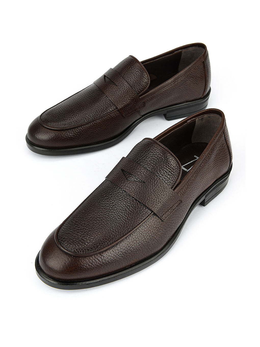 Kahverengi Erkek Hakiki Deri Ayakkabı 161986Z4075 Kahve-4