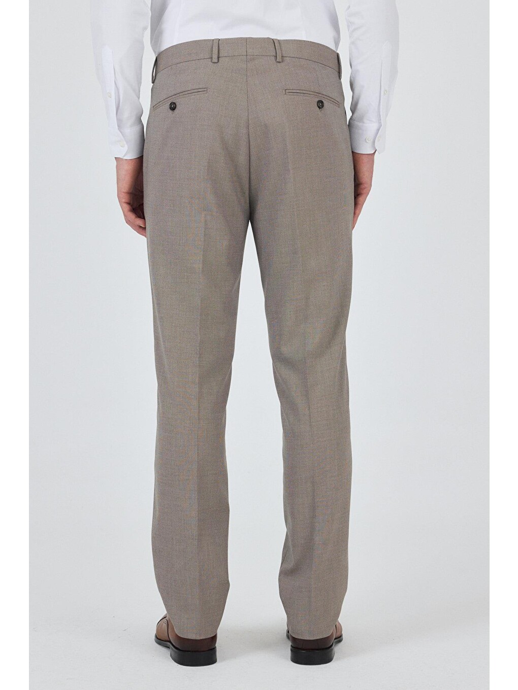 Kahverengi Camel Esnek Yandan Cepli Comfort Fit Classic Pantolon 1003250151-3
