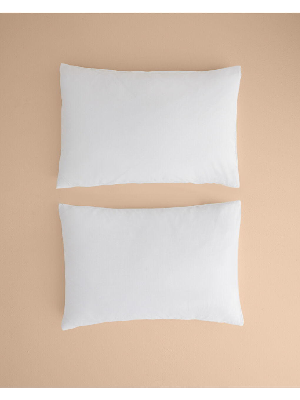 Novella Premium Pamuk Dokulu 2'li Yastık Kılıfı 50x70 cm Beyaz