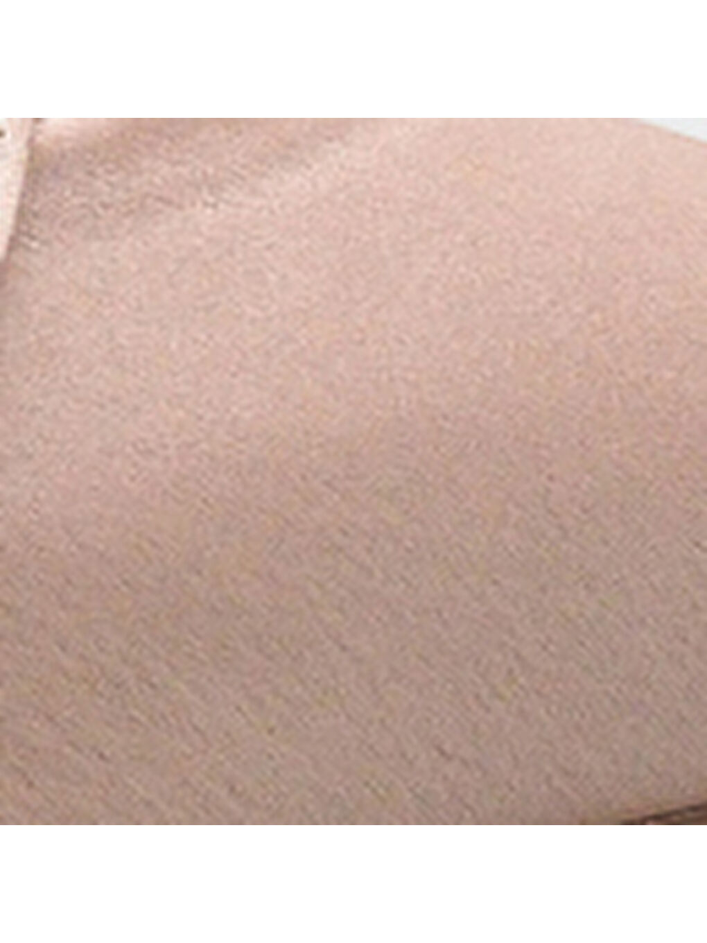 Bej Jodee Hakiki Deri Astarlı Sivri Burunlu Orta Topuklu Saten Arkası Açık Kadın Ayakkabı-6