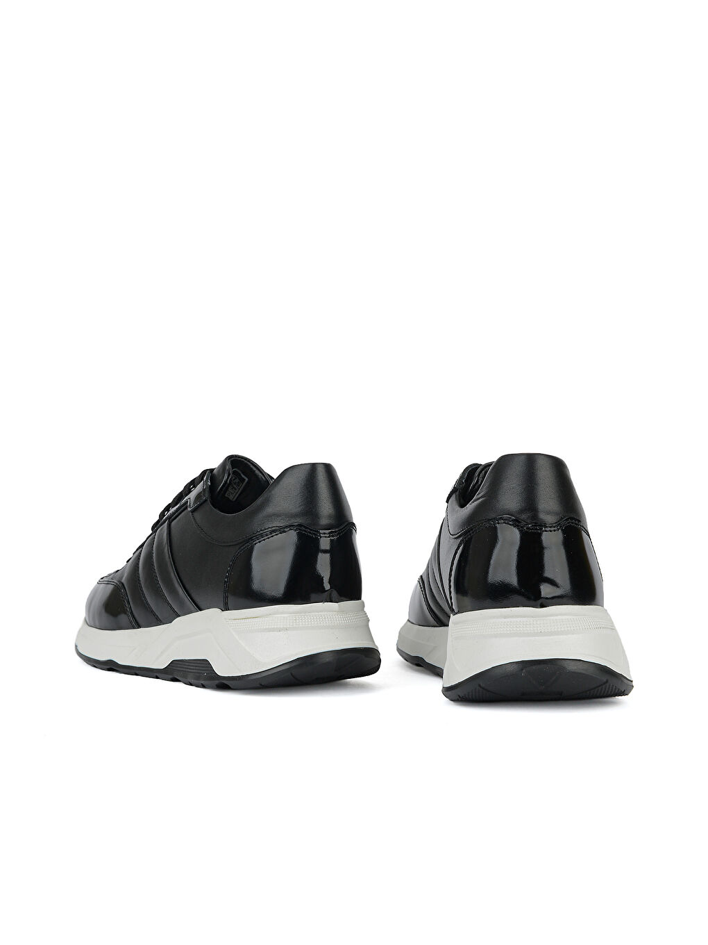 Erkek Hakiki Deri Günlük Sneaker 161983Z789 Siyah-2