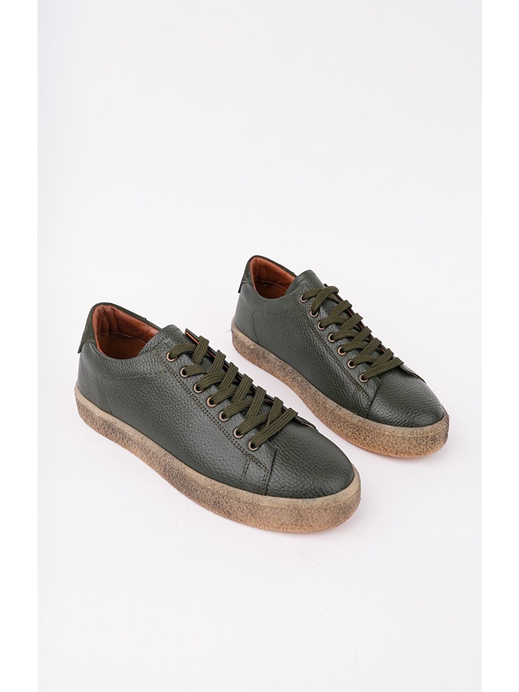 THOMAS Bağcıklı Hakiki Deri Erkek Günlük Sneaker Spor Ayakkabı-2