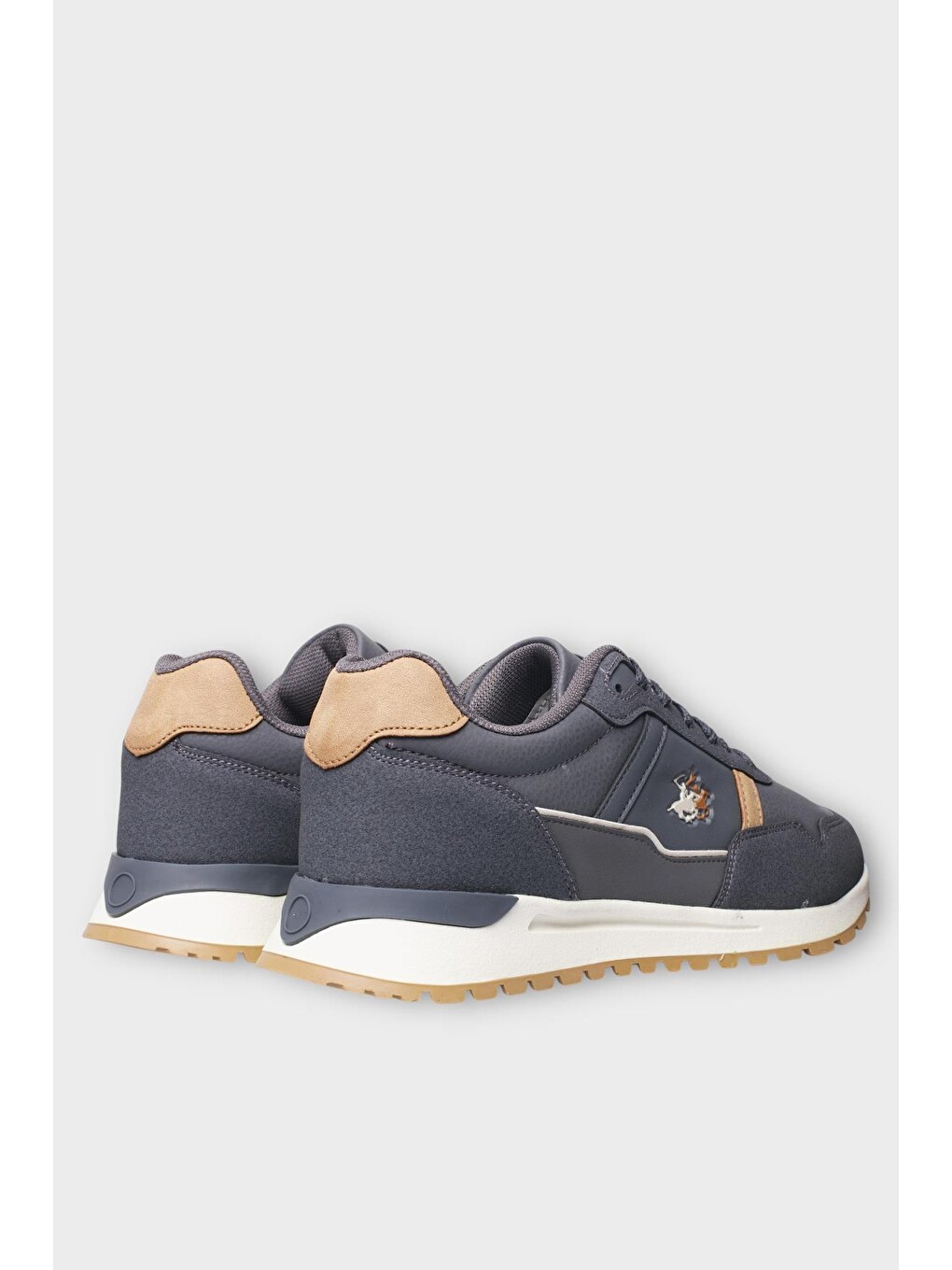 Gri Erkek Ortopedik Cilt Günlük Yürüyüş Koşu Sneaker Spor Ayakkabı Füme-4