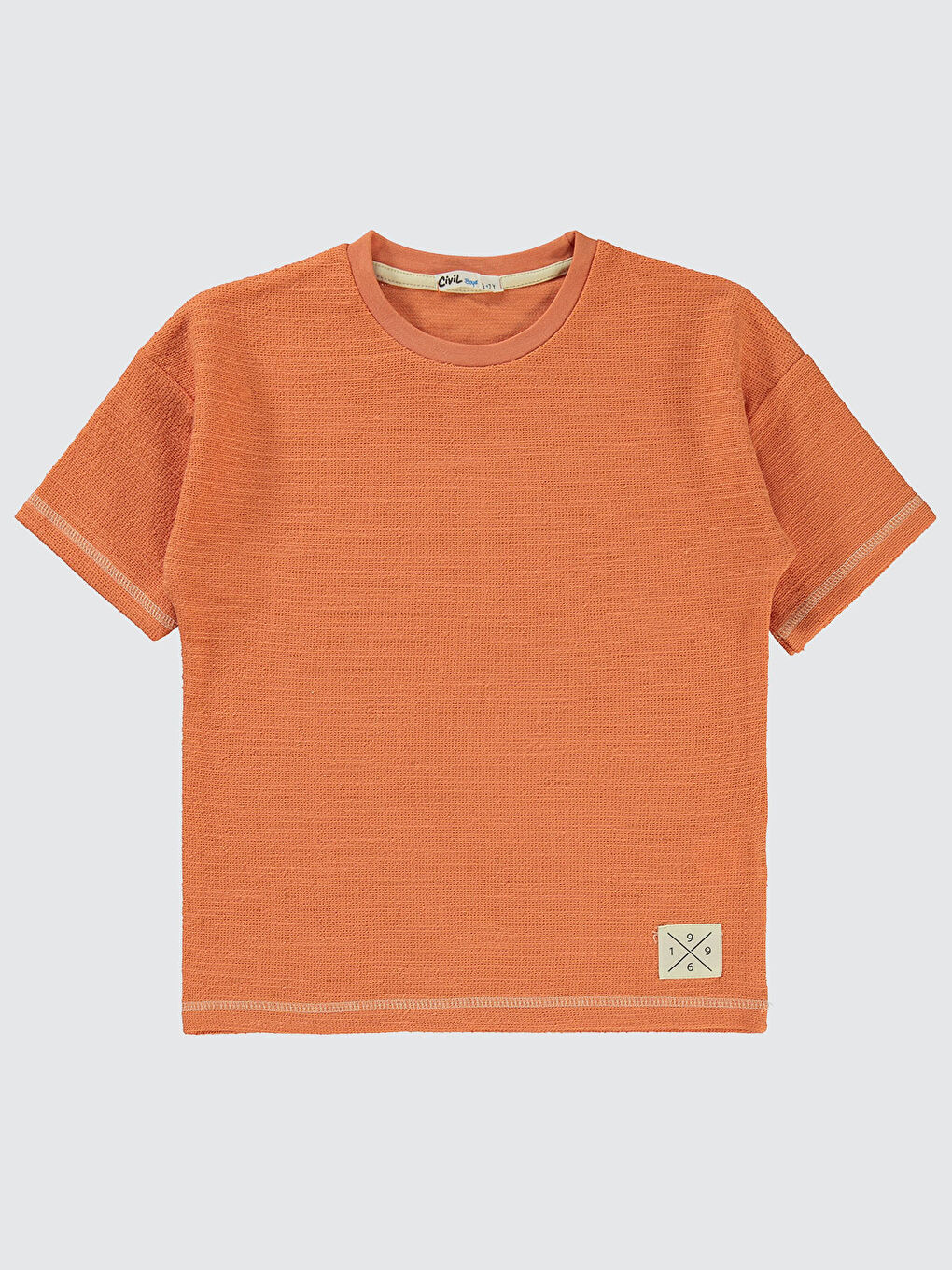 Boys Erkek Çocuk Tişört 6-9 Yaş Turuncu